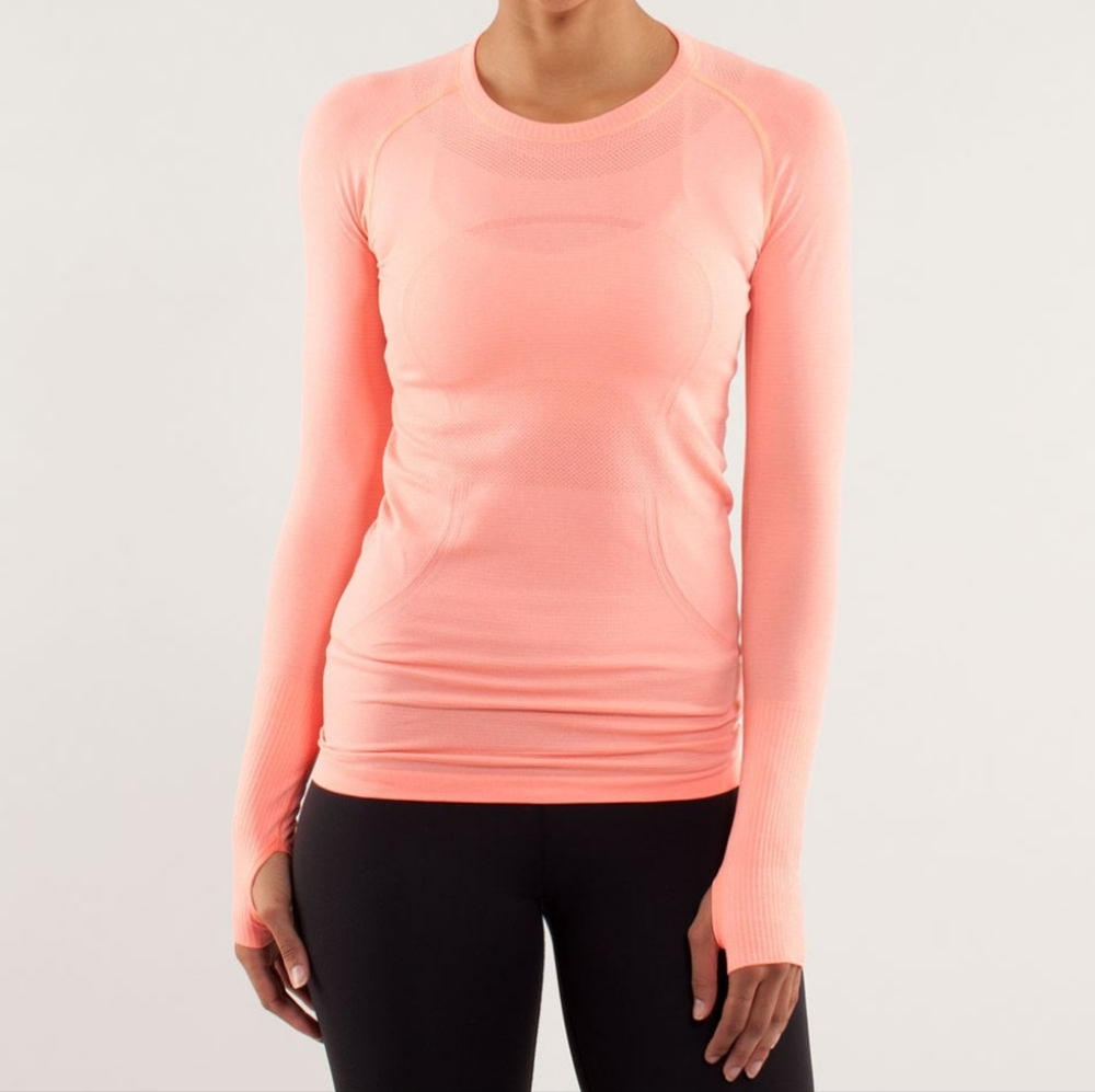 lululemon athletica Coral Long Sleeve Tee